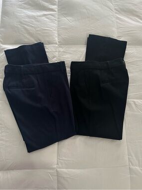 Gap High Rise Kick Fit Pants Navy and Black Classic Dress Pants - Pair.